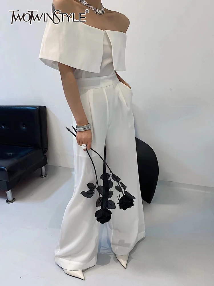 Женский комбинезон TWOTWINSTYLE, весенний однотонный комбинезон с воротником-лодочкой, короткими рукавами и высокой талией, 2023
Женский комбинезон TWOTWINSTYLE, весенний однотонный комбинезон с воротником-лодочкой, короткими рукавами и высокой талией, 2023