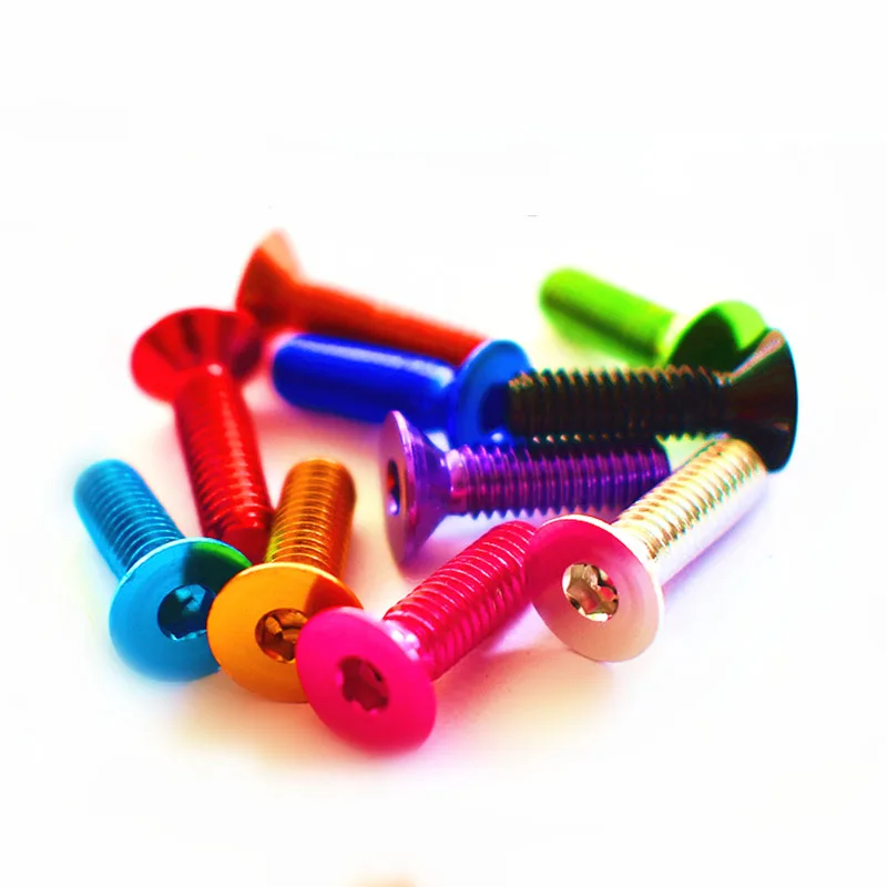 1Pcs Color Hexagon Socket Screws M3x10 Zda Color Screw Flat Head Color Aluminum Screwse Aluminum Socket Heads Countersunk Screws
1Pcs Color Hexagon Socket Screws M3x10 Zda Color Screw Flat Head Color Aluminum Screwse Aluminum Socket Heads Countersunk Screws
