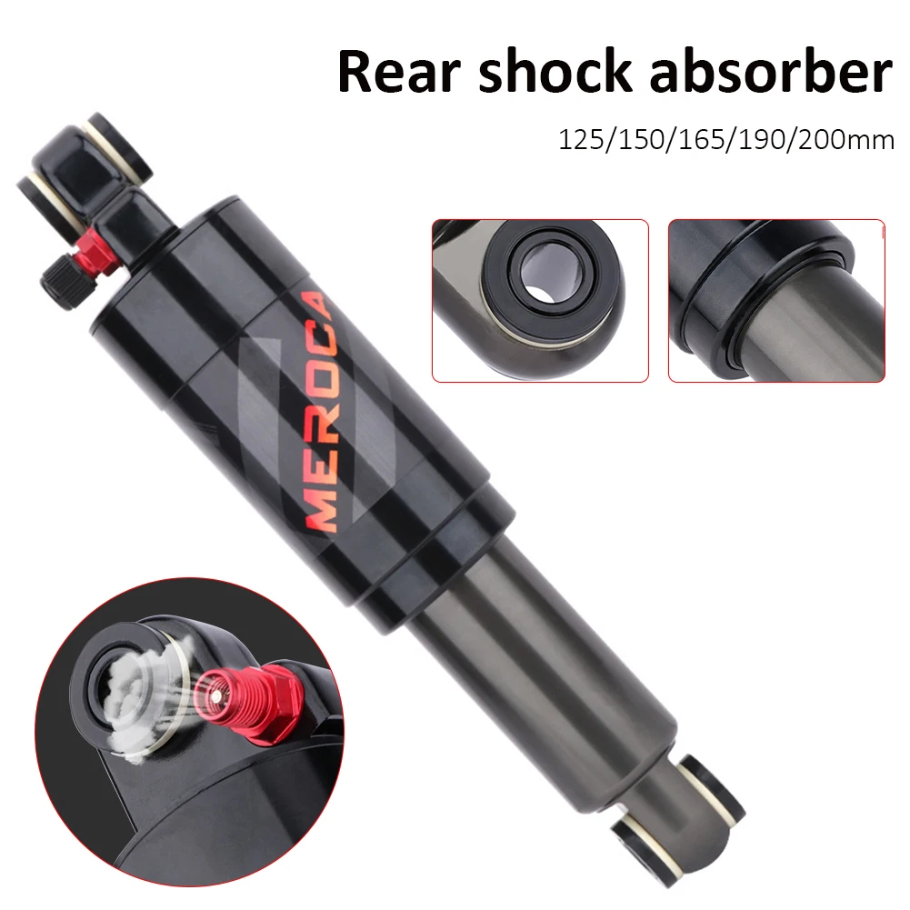 MTB Bike Air Rear Shock Absorber Bicycle Alloy Rear Shock 125/150/165/190/200MM For Mountain Bikes Scooters Cycling Accessories
MTB Bike Air Rear Shock Absorber Bicycle Alloy Rear Shock 125/150/165/190/200MM For Mountain Bikes Scooters Cycling Accessories