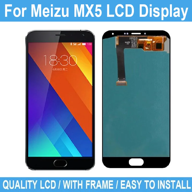 5.5" For Meizu MX5 LCD Display Touch Screen No Frame For Meizu MX5 Digitizer Screen Assembly Repair Parts Replacement With Tool
5.5" For Meizu MX5 LCD Display Touch Screen No Frame For Meizu MX5 Digitizer Screen Assembly Repair Parts Replacement With Tool