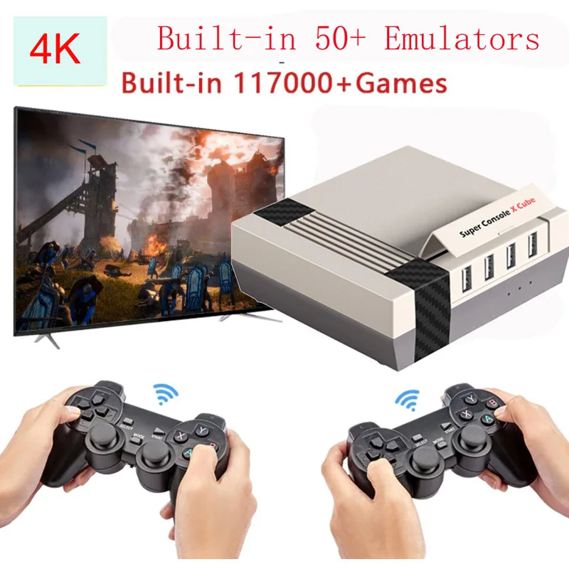 Super Console X Cube Retro Video Game Consoles With 117000 Games For PS1 PSP N64 Built-in 50+ Emulators Player Plug And Play
Super Console X Cube Retro Video Game Consoles With 117000 Games For PS1 PSP N64 Built-in 50+ Emulators Player Plug And Play