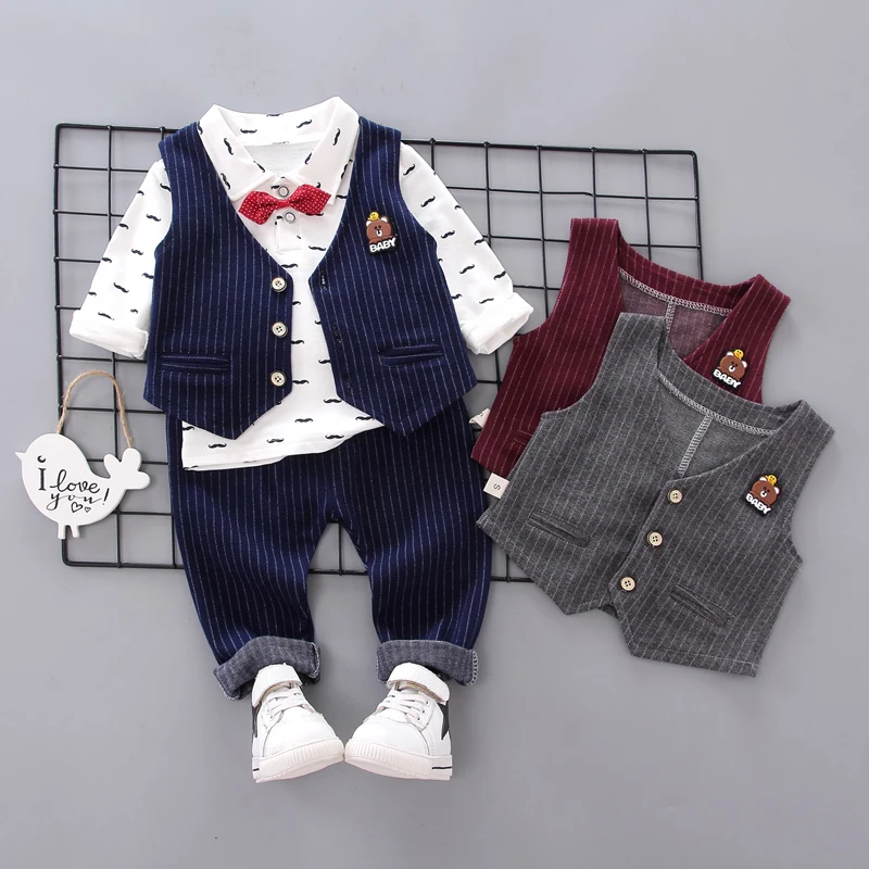 QQH-Baby Clothes Toddler BOY Clothes- 0-5 Years Old Autumn long-Sleeved Longs Suit Baby Printed Shirt THREE-Piece Suit
QQH-Baby Clothes Toddler BOY Clothes- 0-5 Years Old Autumn long-Sleeved Longs Suit Baby Printed Shirt THREE-Piece Suit