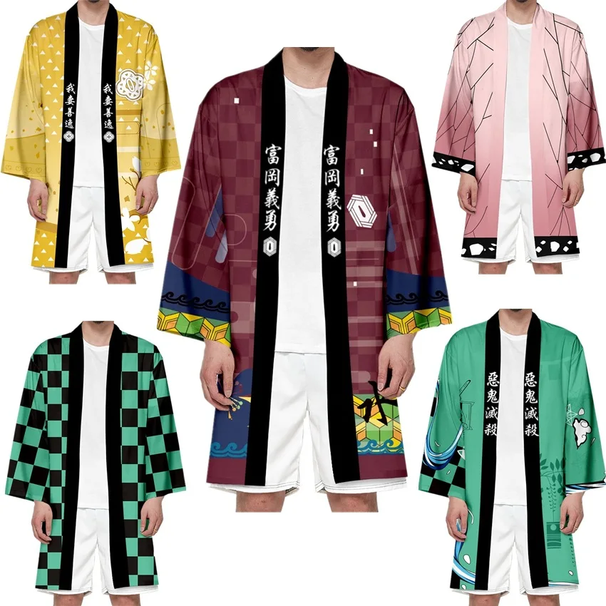 Цветной косплейер японского аниме хаори аниме косплей костюм Взрослый кардиган камадо незуко кимоно Agatsuma Zenitsu Cocs одежда
Цветной косплейер японского аниме хаори аниме косплей костюм Взрослый кардиган камадо незуко кимоно Agatsuma Zenitsu Cocs одежда