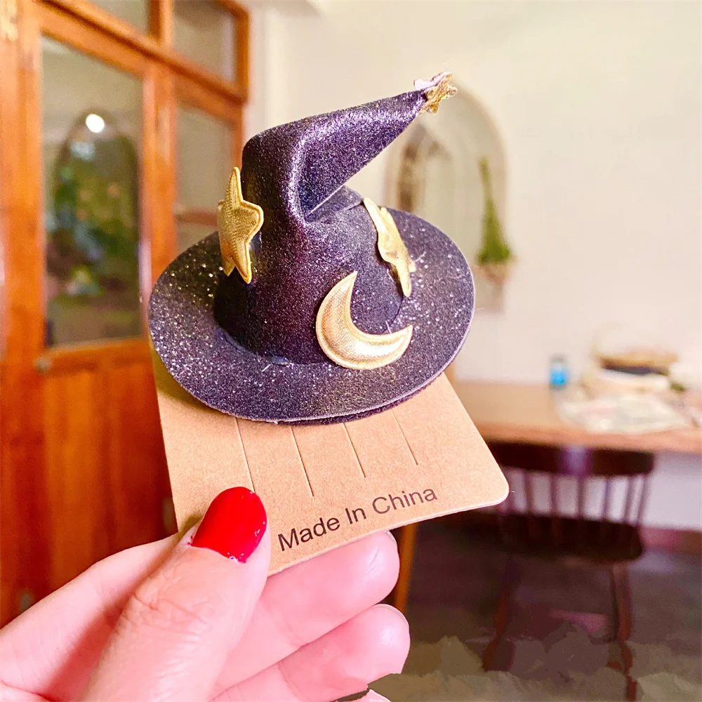 Halloween Witch Hat Hair Clip Mini Star Moon Witch Cap Hairpin Headdress Women Party Costume Ornaments Headwear Party Supplies
Halloween Witch Hat Hair Clip Mini Star Moon Witch Cap Hairpin Headdress Women Party Costume Ornaments Headwear Party Supplies