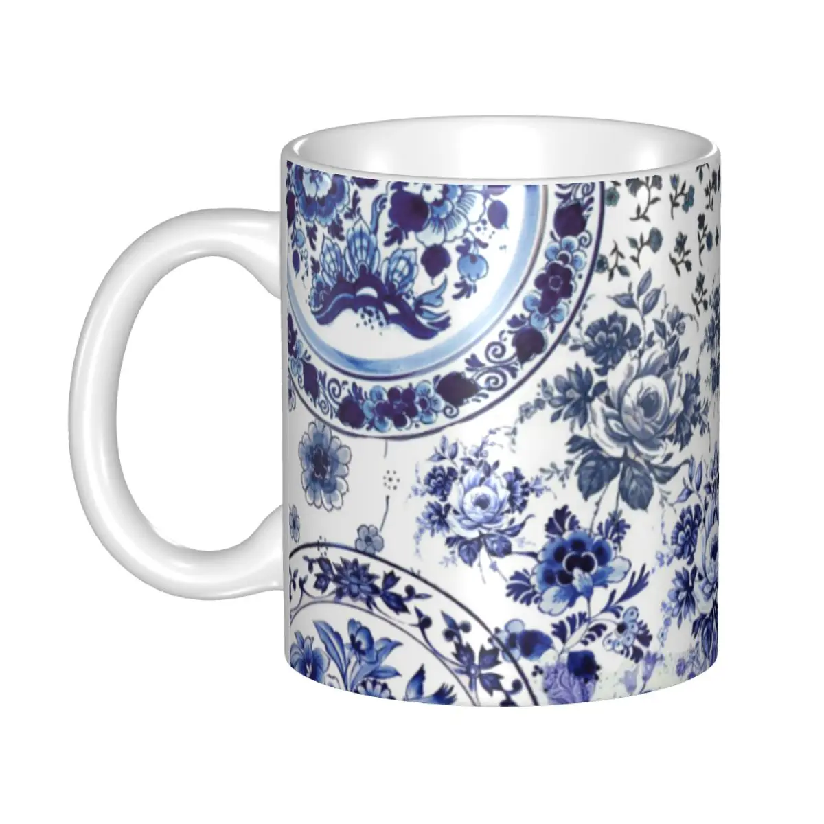 Customized Vintage Delft Blue Flowers Porcelain Print Mug DIY Oriental Floral Art Ceramic Tea Milk Coffee Cup
Customized Vintage Delft Blue Flowers Porcelain Print Mug DIY Oriental Floral Art Ceramic Tea Milk Coffee Cup