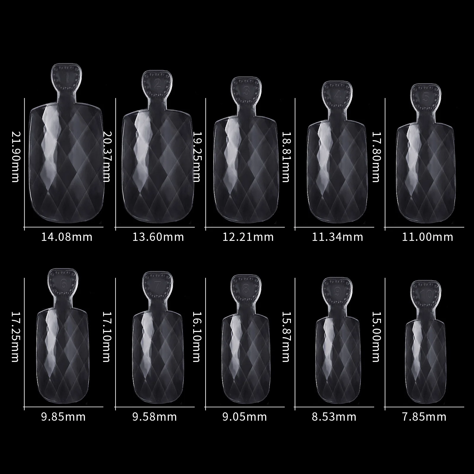 New 500pcs/Bag Full Cover Fake Nail Artificial Press on Long Rhombus Clear/Natural False Coffin Nails Art Tips Manicure Tool
New 500pcs/Bag Full Cover Fake Nail Artificial Press on Long Rhombus Clear/Natural False Coffin Nails Art Tips Manicure Tool