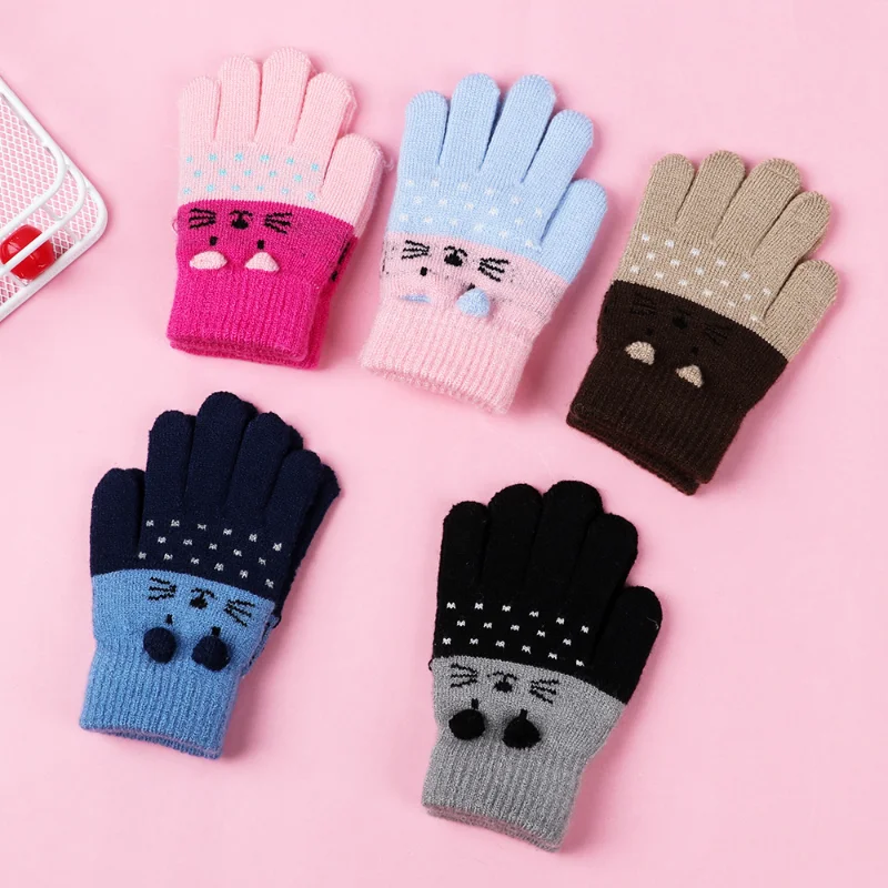0-3 Years Old Baby Newborn Mittens Children Keep Finger Warm Gloves New Cute Cartoon Cat Gloves Winter Thick Knit Baby Kids
0-3 Years Old Baby Newborn Mittens Children Keep Finger Warm Gloves New Cute Cartoon Cat Gloves Winter Thick Knit Baby Kids