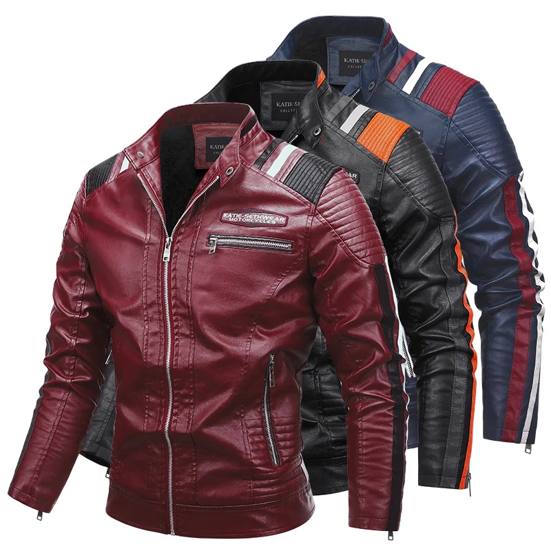 JG-6803 PU Leather Fashion Casual Racing Motorcycle Suit Stitching Men's Jacket
JG-6803 PU Leather Fashion Casual Racing Motorcycle Suit Stitching Men's Jacket