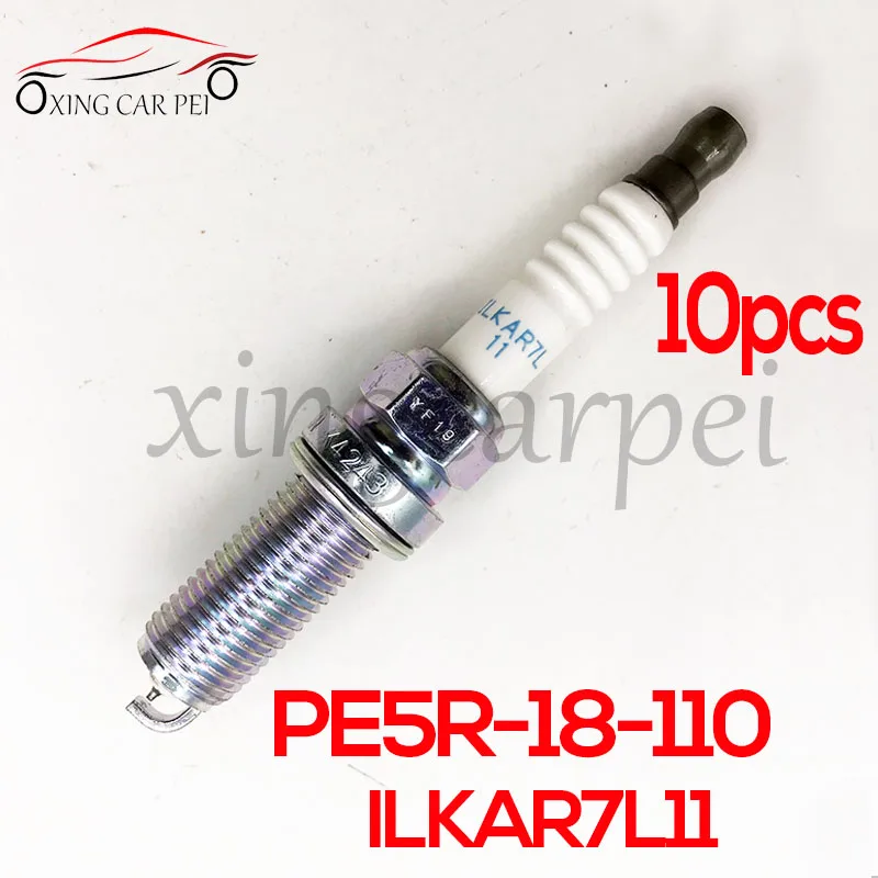 New 10pcs PE5R-18-110 ILKAR7L11 94124 Iridium Spark Plugs for Mazda 3 6 CX-3 CX-5 MX-5 2.0L 2.5L PE5R18110 Car Ignition Spark
New 10pcs PE5R-18-110 ILKAR7L11 94124 Iridium Spark Plugs for Mazda 3 6 CX-3 CX-5 MX-5 2.0L 2.5L PE5R18110 Car Ignition Spark
