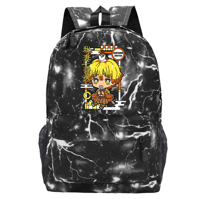 Agatsuma Zenitsu Kawaii Backpack Fashion Zipup Waterproof Notebook Bags Backpacks for School Children Kimetsu No Yaiba Anime Bag
Agatsuma Zenitsu Kawaii Backpack Fashion Zipup Waterproof Notebook Bags Backpacks for School Children Kimetsu No Yaiba Anime Bag
