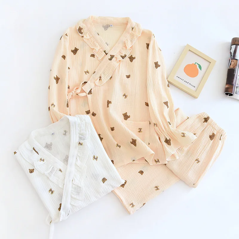 Shirt&Pants Lounge Wear For Women Cotton Pajamas Set Soft 2PCS Pyjamas Suit Casual Lingerie Home Clothes Print Sleepwear
Shirt&Pants Lounge Wear For Women Cotton Pajamas Set Soft 2PCS Pyjamas Suit Casual Lingerie Home Clothes Print Sleepwear