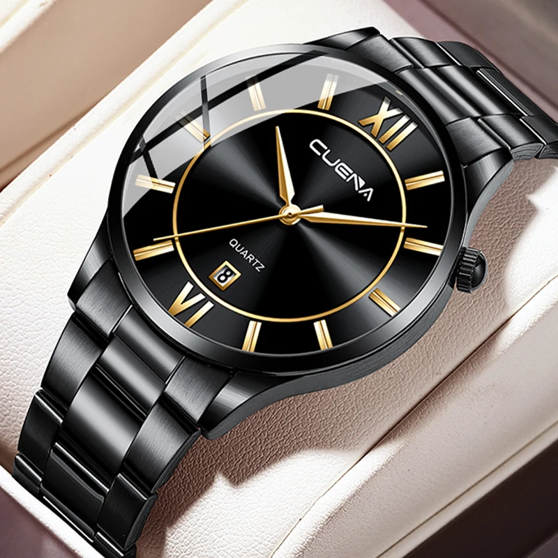 New CUENA Men’s Watch Stainless steel Automatic Date Clock Fashion 30M Waterproof Quartz Watches for Men Business Wristwatch
New CUENA Men’s Watch Stainless steel Automatic Date Clock Fashion 30M Waterproof Quartz Watches for Men Business Wristwatch