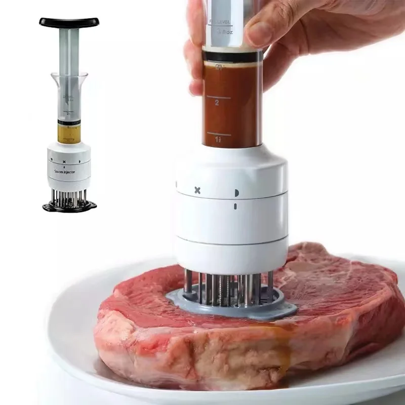 2 in 1 Meat Tenderizer Marinade Injector BBQ Meat Steak Beef Sauce Tenderizer with Stainless Steel Needle kitchen Tools
2 in 1 Meat Tenderizer Marinade Injector BBQ Meat Steak Beef Sauce Tenderizer with Stainless Steel Needle kitchen Tools