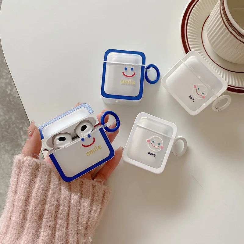 New Smiley Airpods 1 2 Pro Square Apple Wireless Earphone Protective Cover Matte Texture Soft Shell For 2021 New Airpod 3 Case
New Smiley Airpods 1 2 Pro Square Apple Wireless Earphone Protective Cover Matte Texture Soft Shell For 2021 New Airpod 3 Case