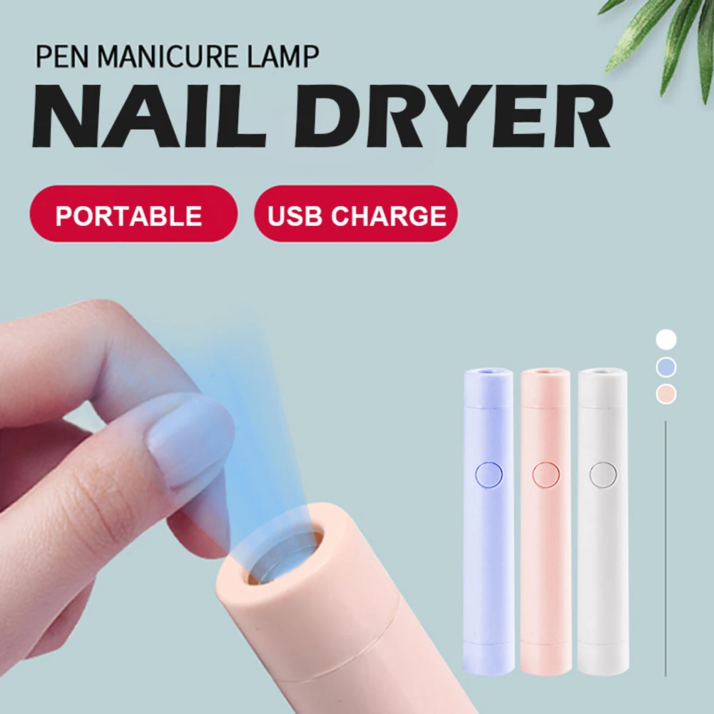 Mini Pen-Shaped Nail Lamp USB Portable LED Nail Drying Lamp UV Light Nail Gel Polish Dryer Manicure Nail Art Tool
Mini Pen-Shaped Nail Lamp USB Portable LED Nail Drying Lamp UV Light Nail Gel Polish Dryer Manicure Nail Art Tool