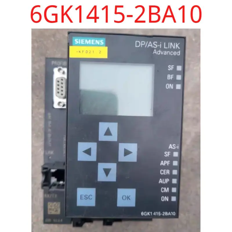 used Siemens test ok real 6GK1415-2BA10 SIMATIC NET, DP/AS-Interface Link advanced, Gateway PROFIBUS DP/AS-Interface with master
used Siemens test ok real 6GK1415-2BA10 SIMATIC NET, DP/AS-Interface Link advanced, Gateway PROFIBUS DP/AS-Interface with master