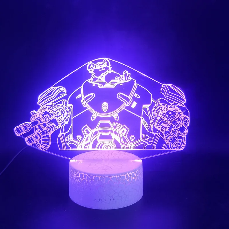 GAME Hero Overwatch OW DVA 3d led lamp for bedroom night lights figure avatar room decor Decoration Valentine's day cute gift
GAME Hero Overwatch OW DVA 3d led lamp for bedroom night lights figure avatar room decor Decoration Valentine's day cute gift