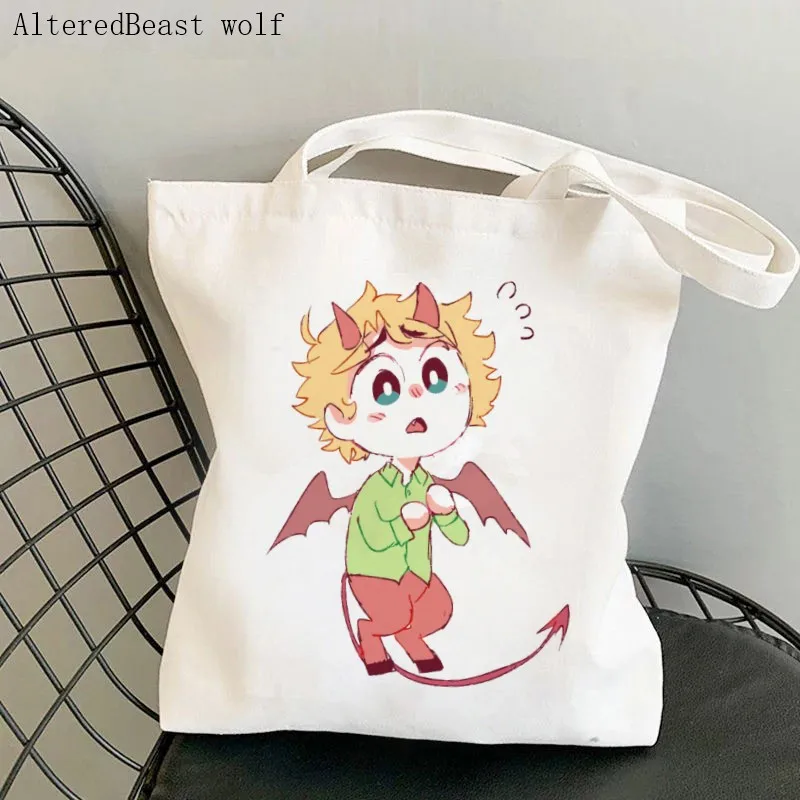 Women Shopper worry smol imp tweek Bag Harajuku women Shopping Bag Canvas Shopper Bag girl handbag Tote Bag Shoulder Lady Bag
Women Shopper worry smol imp tweek Bag Harajuku women Shopping Bag Canvas Shopper Bag girl handbag Tote Bag Shoulder Lady Bag