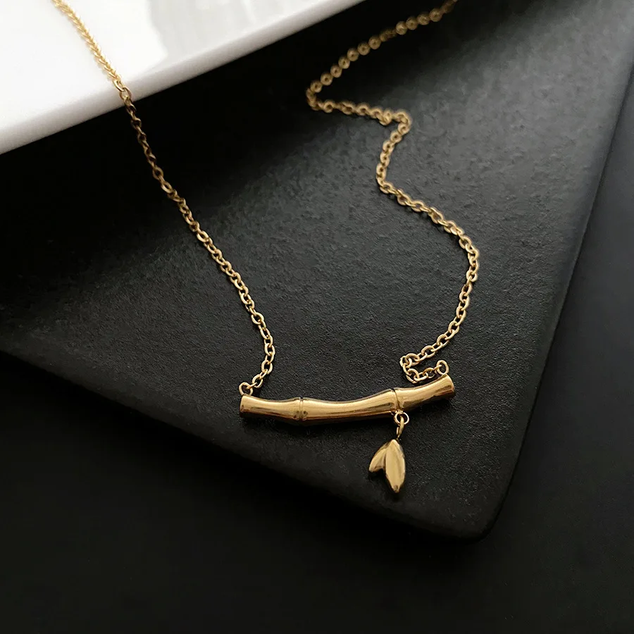 Titanium Steel Does Not Fade Delicate Bamboo Lucky Collarbone Chain Fashion Temperament All-match Necklace Women
Titanium Steel Does Not Fade Delicate Bamboo Lucky Collarbone Chain Fashion Temperament All-match Necklace Women