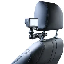 Car Camera Mount Support Articulated Vehicle Headrest Action Cam Cradle for Gopro Motorcyclye Bracket Holder for Go Pro Insta360