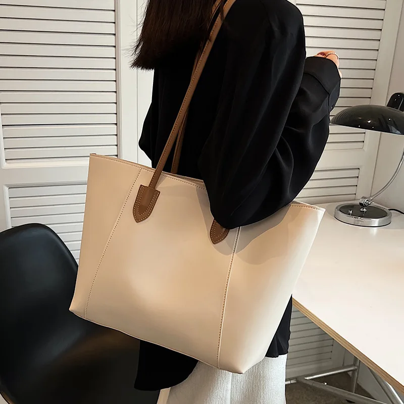 Women's Tote Bag For Women Solid Color Handbag Shoulder Bag Femme Large Capacity PU Reusable Shopping Bag Bolsas Para Mujeres 
Women's Tote Bag For Women Solid Color Handbag Shoulder Bag Femme Large Capacity PU Reusable Shopping Bag Bolsas Para Mujeres