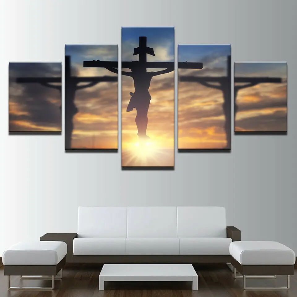 Daylit Jesus Christ on Cross Religion Poster 5 Pcs Modern Art Wall Pictures Prints HD Canvas Home Living Room Decoration Unframe
Daylit Jesus Christ on Cross Religion Poster 5 Pcs Modern Art Wall Pictures Prints HD Canvas Home Living Room Decoration Unframe