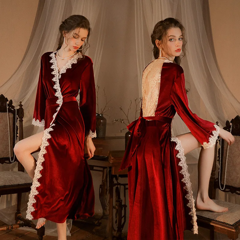 Халат женский длинный в стиле ретро, Повседневная Свободная белая одежда для сна, с длинным рукавом, домашняя одежда, весна-осень
Халат женский длинный в стиле ретро, Повседневная Свободная белая одежда для сна, с длинным рукавом, домашняя одежда, весна-осень