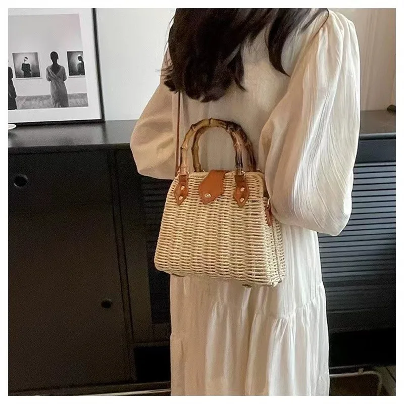 Straw Knitted Purses And Handbags Women Shoulder Bags Straw Woven Side Bag For Ladies Woman Handbag Beach Bag
Straw Knitted Purses And Handbags Women Shoulder Bags Straw Woven Side Bag For Ladies Woman Handbag Beach Bag