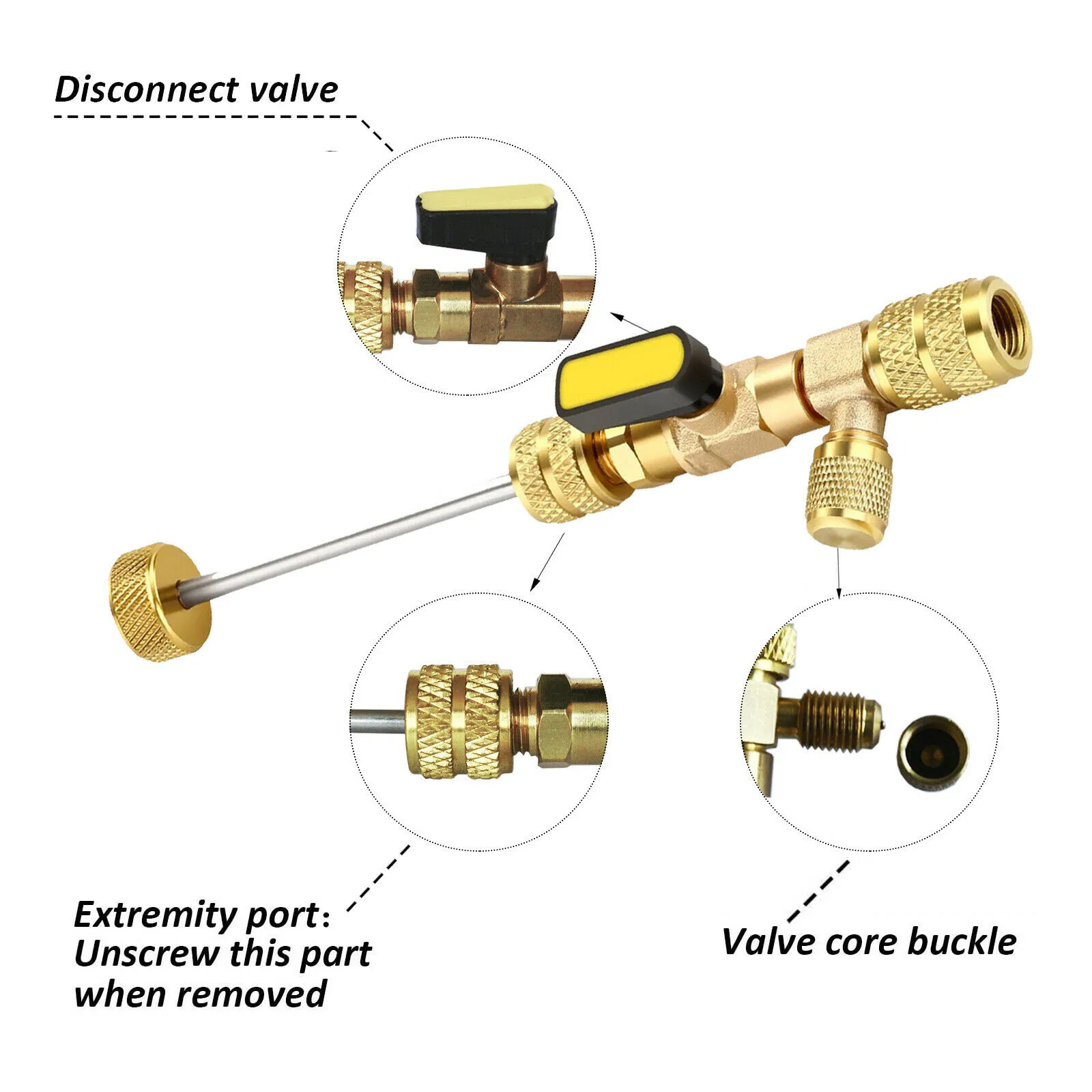 HVAC R32 R410A Valve Core Remover Installer Tool Dual Size SAE 1/4\" And 5/16\" Air Conditioning Equipment Valve Core Remover
HVAC R32 R410A Valve Core Remover Installer Tool Dual Size SAE 1/4\" And 5/16\" Air Conditioning Equipment Valve Core Remover
