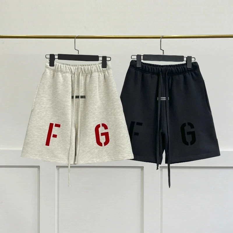 Summer New Men's Essentials Cotton Shorts Flocking FG Logo Shorts High Street Hip hop Loose Sports Casual Shorts
Summer New Men's Essentials Cotton Shorts Flocking FG Logo Shorts High Street Hip hop Loose Sports Casual Shorts