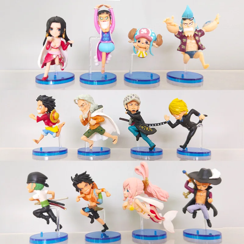 12 шт. Аниме One Piece экшн-фигурка Luffy Zoro Chopper Ace Hancock Franky Running Kawaii кукла ПВХ Коллекционная модель игрушка подарок
12 шт. Аниме One Piece экшн-фигурка Luffy Zoro Chopper Ace Hancock Franky Running Kawaii кукла ПВХ Коллекционная модель игрушка подарок