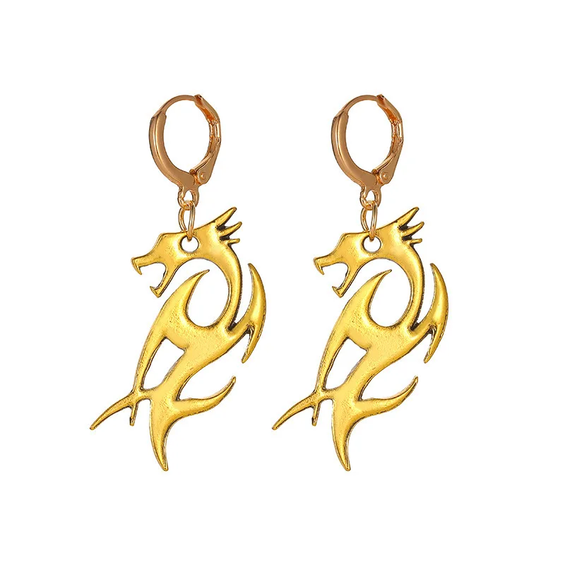 Vintage Punk Dragon Pattern Earrings Cool Street Fashion Drop Earrings For Women Earing Jewelry Earings Trendy Earring O1225
Vintage Punk Dragon Pattern Earrings Cool Street Fashion Drop Earrings For Women Earing Jewelry Earings Trendy Earring O1225