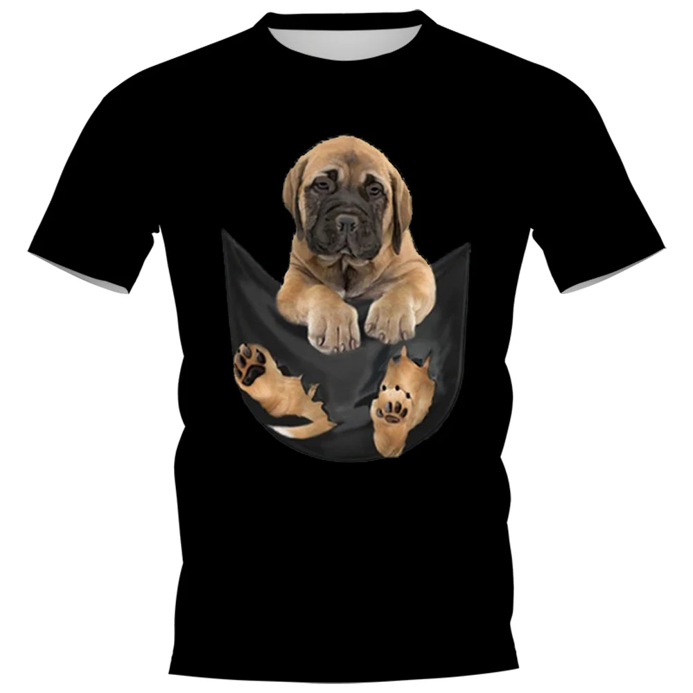 CLOOCL Funny Puppies T-Shirts 3D Graphic Animals Dog Bull Mastiff In Pocket Printed Tees Polyester Casual Pullovers Hip Hop Tops
CLOOCL Funny Puppies T-Shirts 3D Graphic Animals Dog Bull Mastiff In Pocket Printed Tees Polyester Casual Pullovers Hip Hop Tops