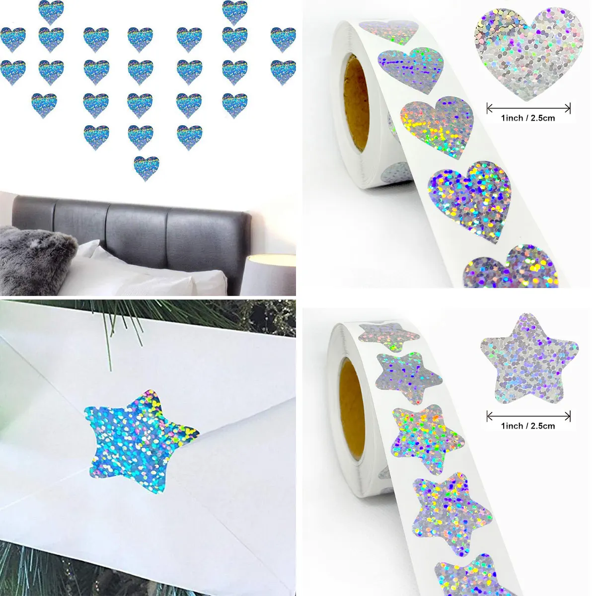 500pcs Per Roll Colourful Label Stickers 1 Inch/2.5CM Stars Round Stickers Handmade Decals Self-Adhesive Sealing Label Sticker
500pcs Per Roll Colourful Label Stickers 1 Inch/2.5CM Stars Round Stickers Handmade Decals Self-Adhesive Sealing Label Sticker
