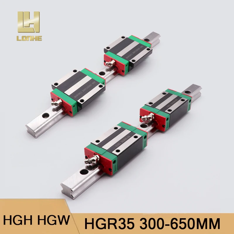 2PCS HGR35 CNC Linear Guide Rails L: 300 - 650MM + 4PCS HGH35CA / HGW35CC Slide Block Square Carriages Swap for Hiwin HGR 35 Set
2PCS HGR35 CNC Linear Guide Rails L: 300 - 650MM + 4PCS HGH35CA / HGW35CC Slide Block Square Carriages Swap for Hiwin HGR 35 Set