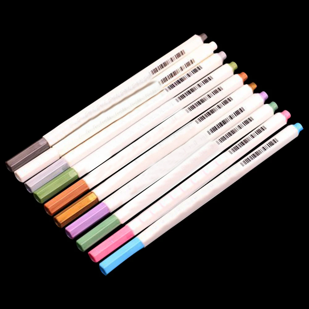 10Pcs Drawing Painting Marker Pens Metallic Color Pens for Black Paper Art Supplies DIY Album Scrapbooking Marker Pen Stationery
10Pcs Drawing Painting Marker Pens Metallic Color Pens for Black Paper Art Supplies DIY Album Scrapbooking Marker Pen Stationery