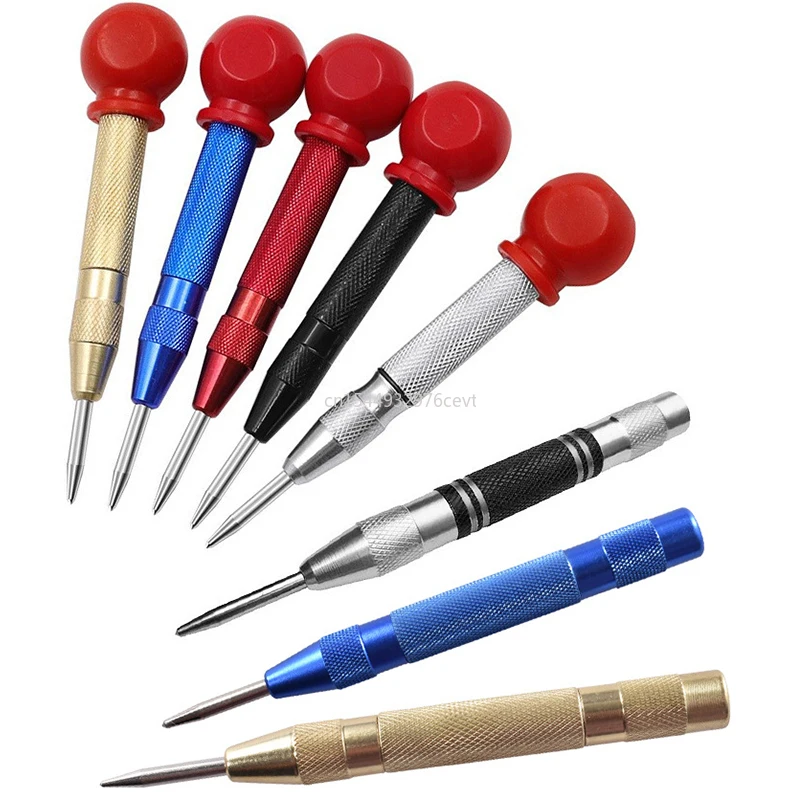 Woodwork Tool Drill Bit Automatic Center Pin Punch Spring Loaded Marking Starting Holes Tool Wood Press Dent Marker
Woodwork Tool Drill Bit Automatic Center Pin Punch Spring Loaded Marking Starting Holes Tool Wood Press Dent Marker