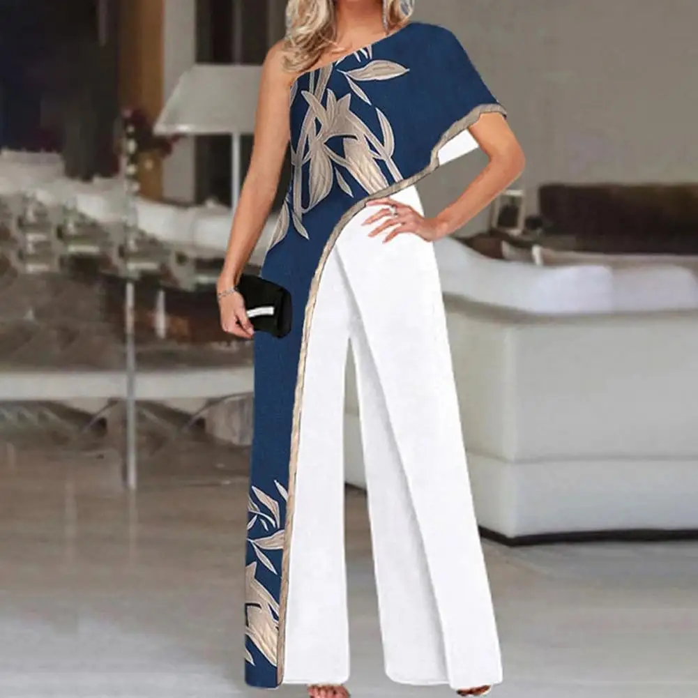 Playsuits Women Elegant Rompers One Shoulder Loose Type Deep Crotch Oblique Neck Off Shoulder Women Jumpsuit Party Streetwear
Playsuits Women Elegant Rompers One Shoulder Loose Type Deep Crotch Oblique Neck Off Shoulder Women Jumpsuit Party Streetwear