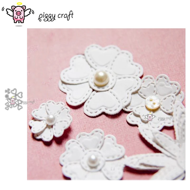 Piggy Craft metal cutting dies cut die mold New Flower decoration Scrapbook paper craft knife mould blade punch stencils dies
Piggy Craft metal cutting dies cut die mold New Flower decoration Scrapbook paper craft knife mould blade punch stencils dies