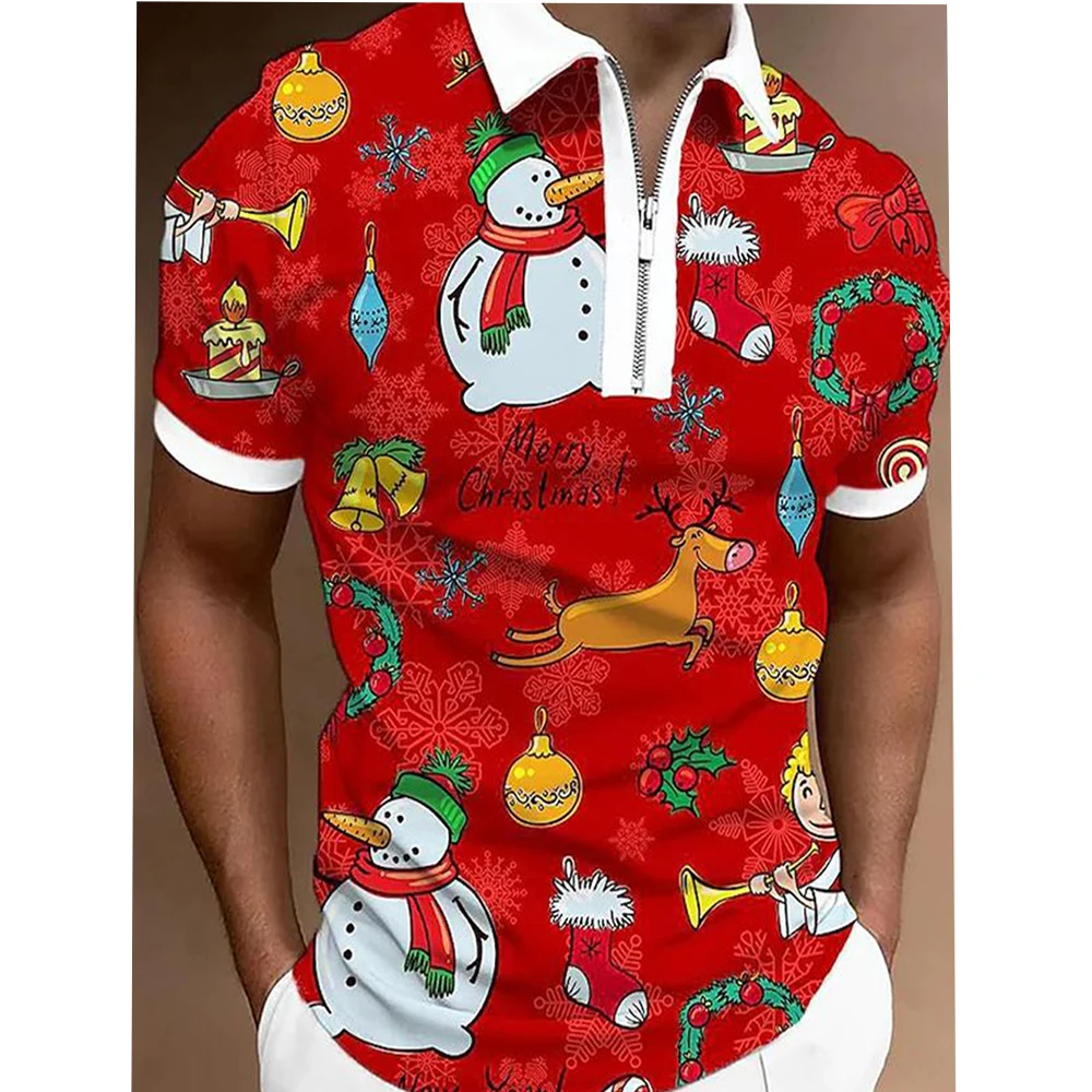 Мужская рубашка-поло с коротким рукавом, с принтом
Мужская рубашка-поло с коротким рукавом, с принтом