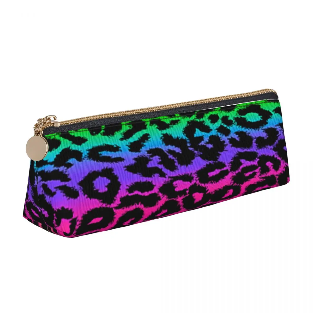 Leopard Rainbow Leather Pencil Case Funny Aesthetic Print School For Child Zipper Pencil Box Fashion Print Triangle Pen Pouch
Leopard Rainbow Leather Pencil Case Funny Aesthetic Print School For Child Zipper Pencil Box Fashion Print Triangle Pen Pouch