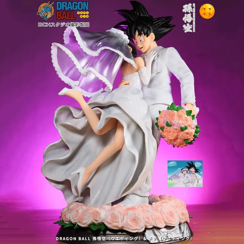31cm Dragon Ball Z Action Figure Gk Goku & Chichi Wedding Handicraft Model Statue Collection Desktop Ornament Wedding Gift
31cm Dragon Ball Z Action Figure Gk Goku & Chichi Wedding Handicraft Model Statue Collection Desktop Ornament Wedding Gift