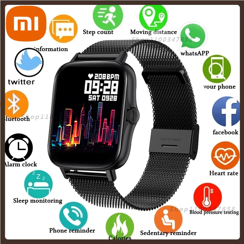 Xiaomi 1.69 Full Touch Screen Smart Watch Women Waterproof Sports Fitness Tracker for Xiaomi Phone Health Music Smartwatch Men
Xiaomi 1.69 Full Touch Screen Smart Watch Women Waterproof Sports Fitness Tracker for Xiaomi Phone Health Music Smartwatch Men