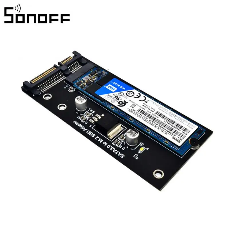 Адаптер SONOFF M.2 SATA, адаптер M2 в SATA3, адаптер, карта, брелок SSD, Твердотельный накопитель в 6G интерфейс, адаптер NGFF, конверсионная карта
Адаптер SONOFF M.2 SATA, адаптер M2 в SATA3, адаптер, карта, брелок SSD, Твердотельный накопитель в 6G интерфейс, адаптер NGFF, конверсионная карта