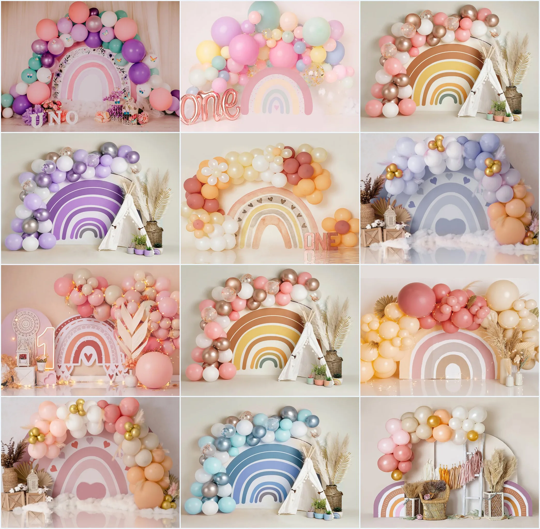 Mehofond Boho Rainbow Backdrop Balloon Baby Shower Newborn 1st Birthday Decoration Cake Smash Photography Background Photophone
Mehofond Boho Rainbow Backdrop Balloon Baby Shower Newborn 1st Birthday Decoration Cake Smash Photography Background Photophone