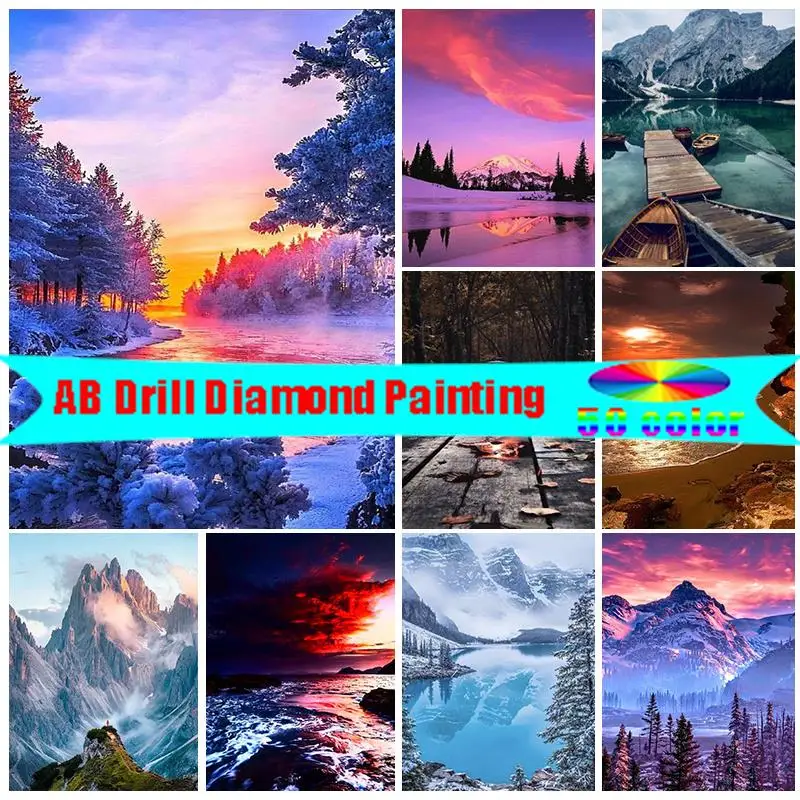 Алмазная живопись DIY 5D AB, снежный Горный пейзаж, пейзаж, полная квадратная/круглая Алмазная мозаика, живопись, наборы для вышивки
Алмазная живопись DIY 5D AB, снежный Горный пейзаж, пейзаж, полная квадратная/круглая Алмазная мозаика, живопись, наборы для вышивки