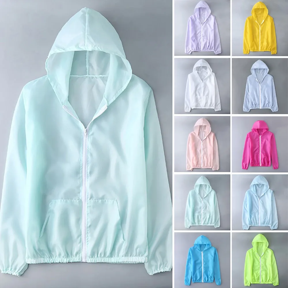 Women's Casual Sunscreen Hooded Jacket Outdoor Sun-Protective UV Jacket Sport Run Coats Ultra-thin Breathable Quick Drying
Women's Casual Sunscreen Hooded Jacket Outdoor Sun-Protective UV Jacket Sport Run Coats Ultra-thin Breathable Quick Drying