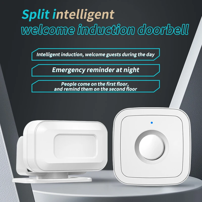 

Wireless doorbell PIR store M12 welcome motion sensor infrared detector induction alarm doorbell.