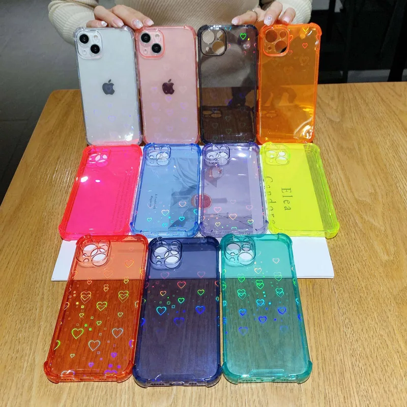 Luxury Love Heart Phone Case For iPhone 13 12 11 Pro XS Max X XR 7 8 Plus SE 2 Mini Clear Soft TPU Laser Shockproof Phone Case
Luxury Love Heart Phone Case For iPhone 13 12 11 Pro XS Max X XR 7 8 Plus SE 2 Mini Clear Soft TPU Laser Shockproof Phone Case