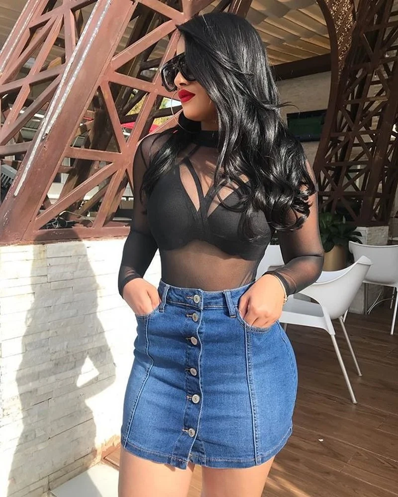 2021 Summer Solid Color Single-breasted Denim Skirts Women High Waist Slim Thin Female A-line Short Skirt Plus Size Office Lady
2021 Summer Solid Color Single-breasted Denim Skirts Women High Waist Slim Thin Female A-line Short Skirt Plus Size Office Lady